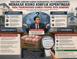 Dualisme Jabatan Kaban Kesbangpol-Plt Kadiskominfo: Menakar Risiko Konflik Kepentingan pada Transparansi Bankeu Parpol Kota Bandung
