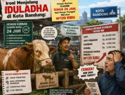 Ironi Menjelang Iduladha di Kota Bandung: Hewan Kurban Dijamin Siaga 24 Jam, tapi Harga ‘Cengek’ Meroket Rp120 Ribu