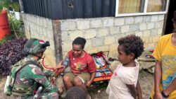 Satgas Pamtas RI–PNG Kewilayahan Yonif 645/Gardatama Yudha Pos Bolakme Melaksanakan Pelayanan Kesehatan Keliling Guna Bantu Masyarakat di Distrik Bolakme