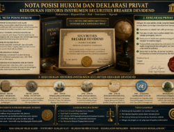 Nota Posisi Hukum dan Deklarasi Privat, Kedudukan Historis Instrumen Securities Brearer Devidend