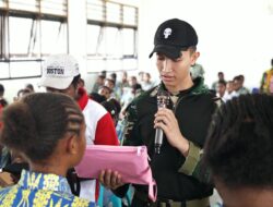 Satgas Pamtas Kewilayahan RI-PNG Yonif 764/IB Tanamkan Semangat Bela Negara, Membangun Generasi Papua yang Tangguh