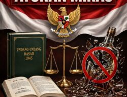 Aturan Peredaran Miras Bertentangan dengan Konstitusi RI, Segera Cabut dan Haramkan Miras!